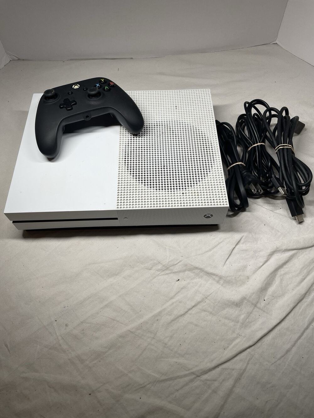 Xbox One S White 2TB Console - Aftermarket Controller & HDMI - Tested & Working